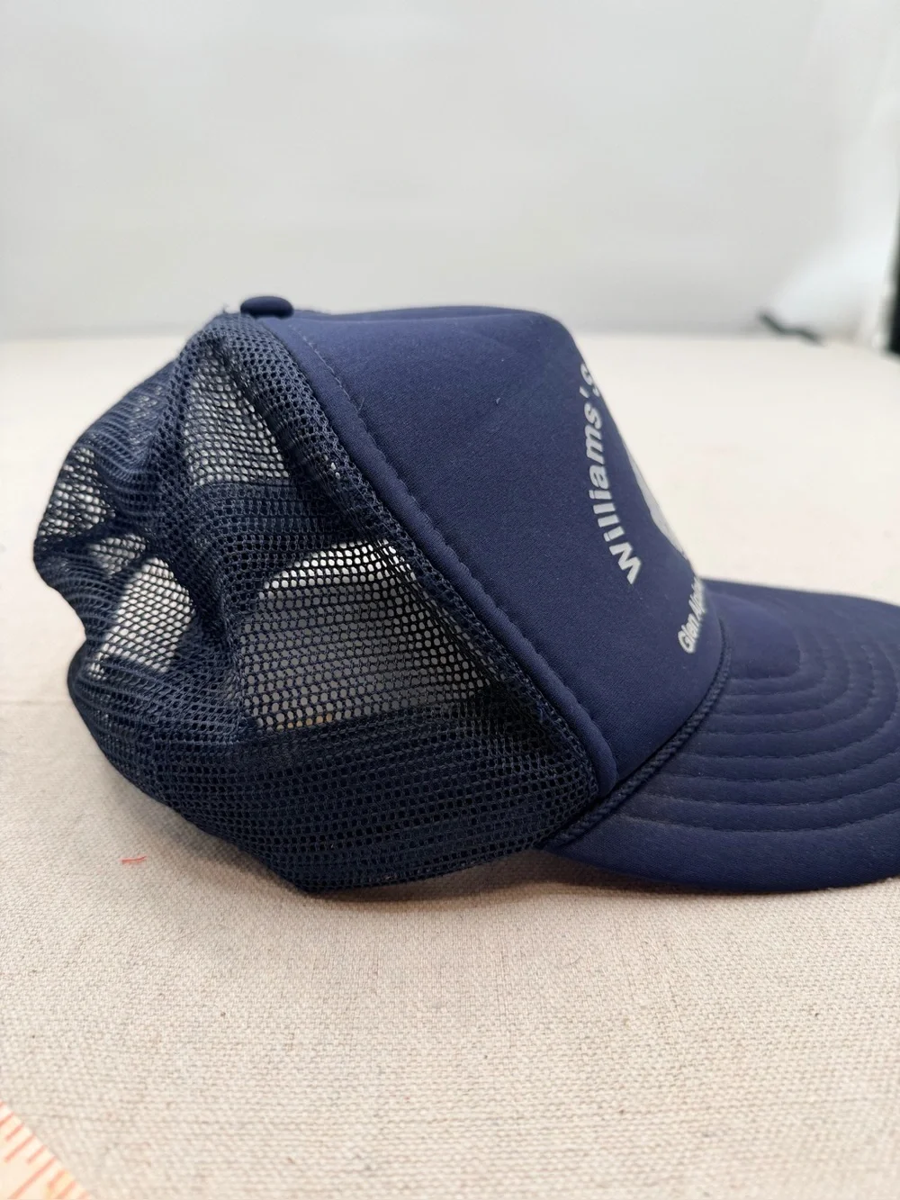 Vintage Navy and Tan Mesh Baseball Cap